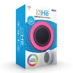 H.e Wireless Bluetooth Light Up Shower Speaker by Red 5