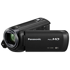 HC-V380 HD Video Camcorder 50x Optical Zoom, 3 Ins LCD, WiFi, SD/SDHC/SDXC Compatible - Black by Panasonic