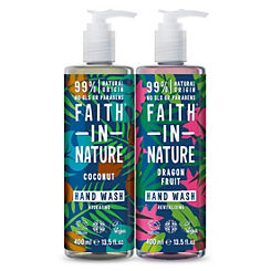 Hand Wash Duo - Coconut & Dragon Fruit by Faith In Nature