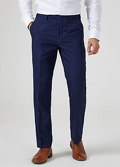 Harcourt Navy Blue Tailored Fit Suit Trousers by Skopes