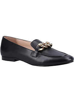 Harper Black Chain Loafers by Hush Puppies