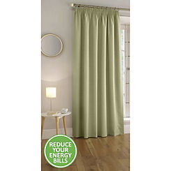 Harvard Textured Pencil Pleat Blackout Thermal Door Curtain by Tyrone