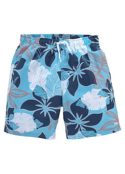 Hawaii Print Swim Shorts by KangaROOS Kids