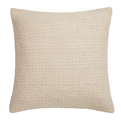 Hayden 100% Recycled Cotton 43 x 43cm Filled Cushion by Drift Home