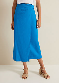 Hayden Linen Wrap Skirt by Phase Eight