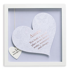 Heart Art Square Frame - Auntie by Said with Sentiment