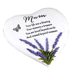 Heart Memorial Stone - Mum by Thoughts of You
