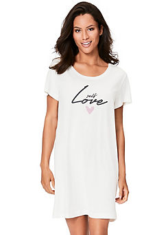 Heart Print Nightie by s.Oliver
