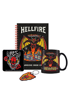 Hellfire Club Bumper Gift Set (Mug, Coaster, Keychain & Notebook) by Stranger Things