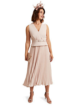 Hetty Pleated Dress by Phase Eight
