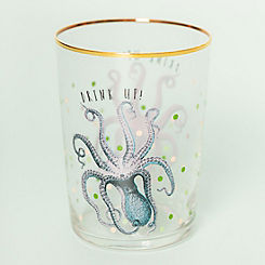 Hi Ball Glass - Octopus by Yvonne Ellen