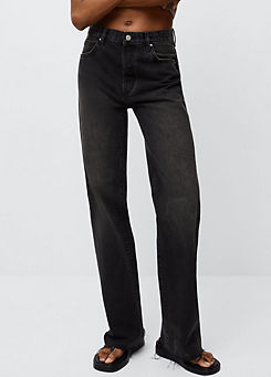 High Rise Wide Leg Nora Jeans by Mango