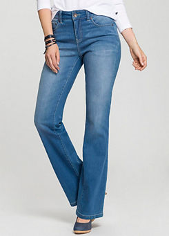 High Waist Bootcut Jeans by H.I.S