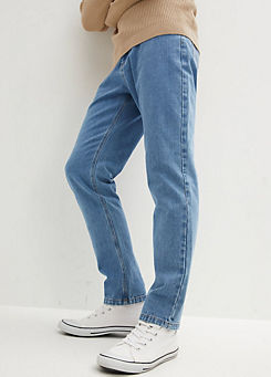 High Waist Straight Leg Jeans by bonprix
