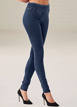 High Waisted Skinny Fit Jeggings by Buffalo