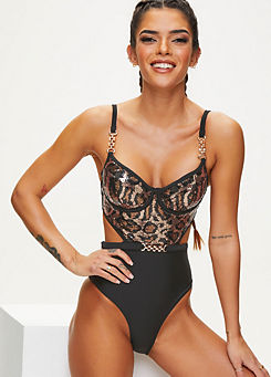 Hold Me Tight Animal Soft Swimsuit by Ann Summers
