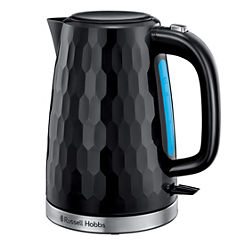 Honeycomb Textured Kettle 26051 - Black by Russell Hobbs