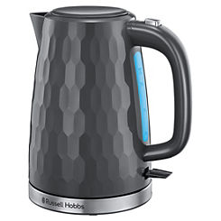 Honeycomb Textured Kettle 26053 - Grey by Russell Hobbs