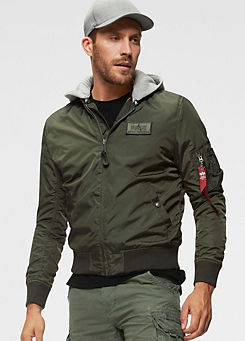 Hooded Bomber Jacket by Alpha Industries