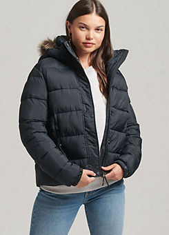 Hooded Mid Layer Short Jacket by Superdry