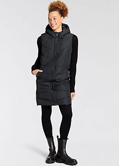 Hooded Quilted Gilet by Polarino