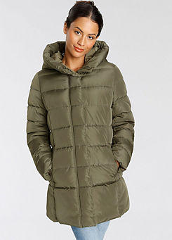 Hooded Quilted Jacket by Only