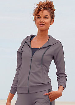 Hooded Sweat Jacket by active by LASCANA