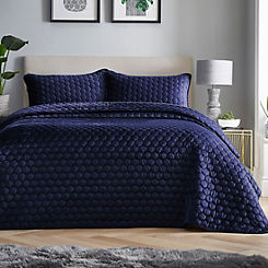 Hotel Collection Honeycomb King Size Bedspread by Kaleidoscope