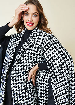 Houndstooth Cape Coat by Kaleidoscope