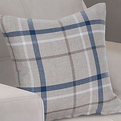 Hudson Check Filled 43x43cm Cushion by Home Curtains