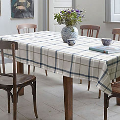 Hudson Check Tablecloth by Home Curtains