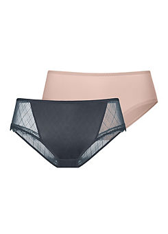 Imani Pack of 2 Hipster Classic Briefs by DORINA