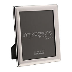Impressions Silver Plated Curved 8 x 10 Inch Photo Frame