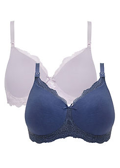 Indie Pack of 2 Non Wired Nursing Bras by Royce