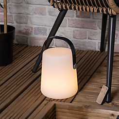 Indus LED IP54 Rechargeable Opal Table Lamp - White  by Zink