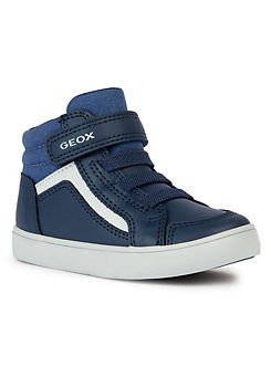 Infants Velcro Hi-Top Trainers by Geox