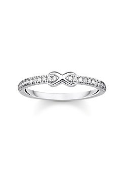 Infinity Ring with White Stones by THOMAS SABO