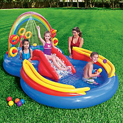 Inflatable Rainbow Ring Play Centre Paddling Pool by Intext