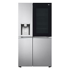 InstaView™ ThinQ™ American Fridge Freezer GSXV90BSAE - Stainless Steel by LG
