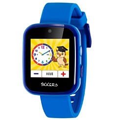 Interactive Blue Silicone Strap Smart Watch Complete With Camera, Video & Games by Tikkers