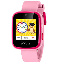 Interactive Pink Silicone Strap Smart Watch Complete With Camera, Video & Games by Tikkers
