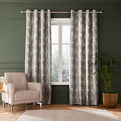 Interiors Tamra Palm Pair of Eyelet Curtains by Hyperion