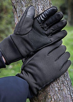 Isotoner Ladies Black Manzella Gloves by Totes