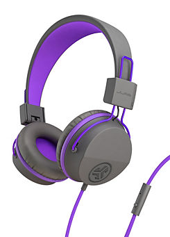 JBuddies Kids Headphones - Grey/Purple by JLab