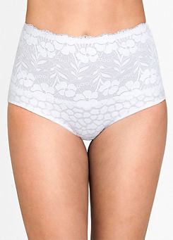 Jacquard & Lace Panty Girdle by Miss Mary of Sweden