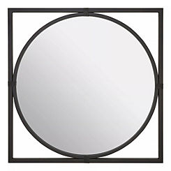 Jair Metal Frame Square Wall Mirror