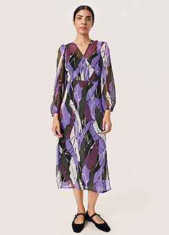 Josefine Chiffon Wrap Midi Dress by Soaked in Luxury