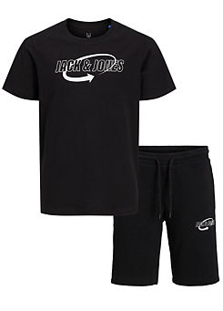 Junior Jersey Set of Short-Sleeved T-Shirt & Shorts by Jack & Jones