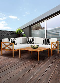 Kemberton Hardwood Outdoor Corner Sofa Set by Greenhurst