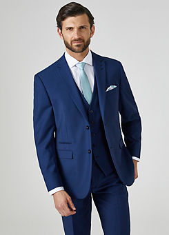 Kennedy Blue Tailored Fit Suit Jacket by Skopes